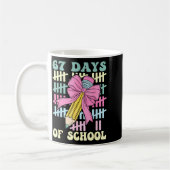 67 Days Of School Cool Teacher Design  コーヒーマグカップ (左)