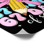 67 Days Of School Coquette Bow Pencil Teacher Cute ポスター (角)
