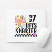 67 Days Of School Funny 67 Days Smarter Student Te マウスパッド (マウス)