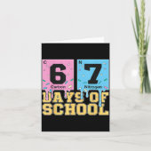 67 Days Of School Funny 6 7 Teacher Science Period カード (正面)
