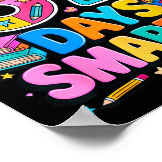 67 Days Of School Funny Meme Teacher Student  ポスター (角)