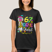67 Days Of School Girls Coquette Bow Pencil 67 Day Tシャツ (正面)