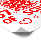 67 Days Of School Loved My Cl Funny Valentine Teac ポスター (角)