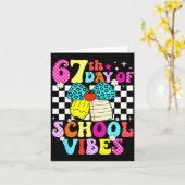 67 Days Of School Meme 100th Day Of School Vibes S カード (黄色い花)