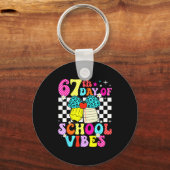 67 Days Of School Meme 100th Day Of School Vibes S キーホルダー (正面)