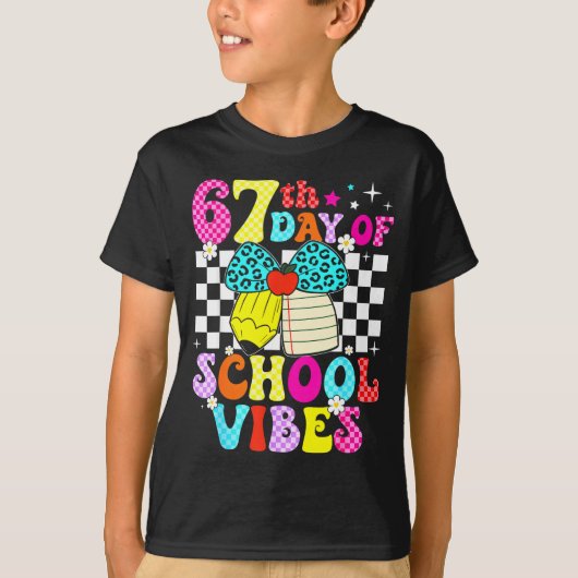 67 Days Of School Meme 100th Day Of School Vibes S Tシャツ (正面)