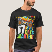 67 Days Of School Smarter Funny Six Seven Monster  Tシャツ (正面)