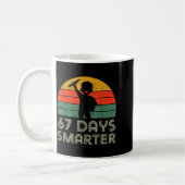 67 Days Smarter 67th Day Of School For Teacher Boy コーヒーマグカップ (左)