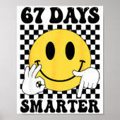 67 Days Smarter Funny Six Seven 6 7 Gen Alpha Slan ポスター (正面)