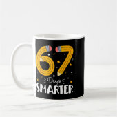 67 Days Smarter Gen Alpha Slang 67 Meme Teachers S コーヒーマグカップ (左)