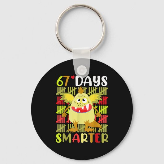 67 Days Smarter Little Monster 67th Day School Gir キーホルダー (正面)