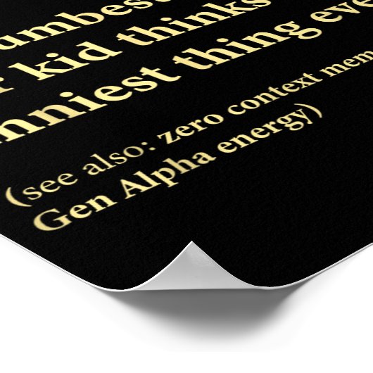 67 Definition Meaning Six Seven Funny Meme Teacher ポスター (角)