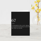 67 Definition Meme  カード (黄色い花)