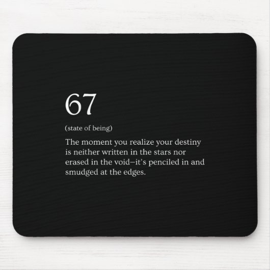 67 Definition Meme _1  マウスパッド (正面)