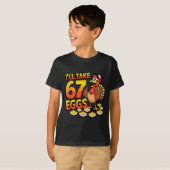 67 Deviled Eggs Lovers Thanksgiving Turkey 67 Funn Tシャツ (正面フル)