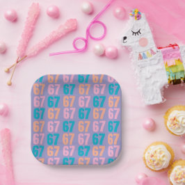 67 Disposable Plates ペーパープレート