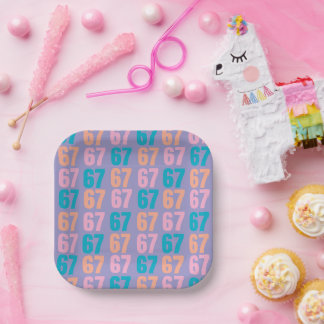 67 Disposable Plates ペーパープレート