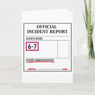 67 Don't Say 6-7 Again Teacher Shirt Funny 67 Sarc カード