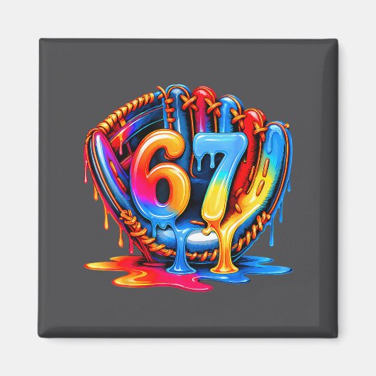 67 Drip Baseball Life Style 101 Apparel Youth Drip マグネット (正面)