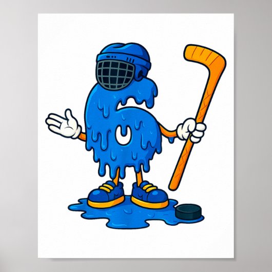 67 Drip Ice Cream Hockey Player  ポスター (正面)