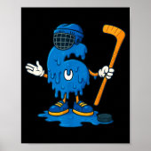 67 Drip Ice Cream Hockey Player  ポスター (正面)
