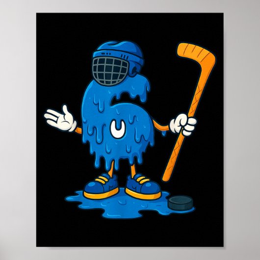 67 Drip Ice Cream Hockey Player  ポスター (正面)
