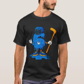 67 Drip Ice Cream Hockey Player  Tシャツ (正面)