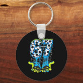 67 Drip Soccer Gen Alpha Slang Six Seven Meme キーホルダー (正面)