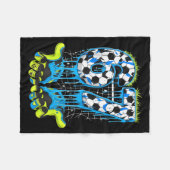 67 Drip Soccer Gen Alpha Slang Six Seven Meme  フリースブランケット (正面(横))