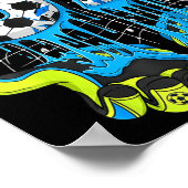 67 Drip Soccer Gen Alpha Slang Six Seven Meme  ポスター (角)