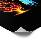 67 Fire Ice Number Six Seven Meme 67 Alpha Slang ポスター (角)