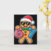 67 Funny Christmas Boys Kids Xmas Six Seven Ginger カード (黄色い花)