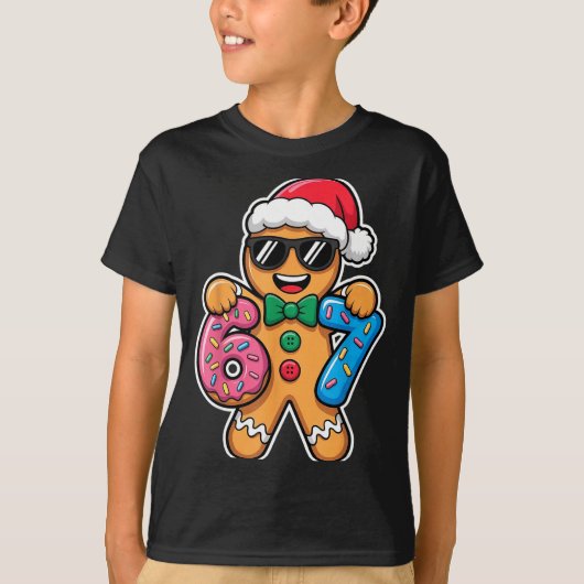 67 Funny Christmas Boys Kids Xmas Six Seven Ginger Tシャツ (正面)