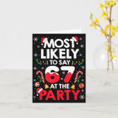 67 Funny Christmas Meme Most Likely To Say 67 At T カード (黄色い花)