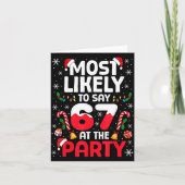 67 Funny Christmas Meme Most Likely To Say 67 At T カード (正面)