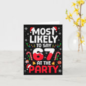 67 Funny Christmas Meme Most Likely To Say 67 At T カード (黄色い花)
