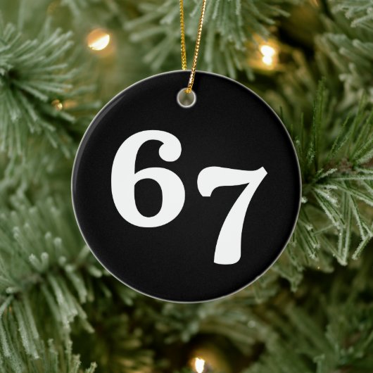 67 Funny Gen Alpha Lingo セラミックオーナメント (ツリー)