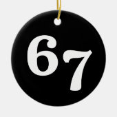 67 Funny Gen Alpha Lingo セラミックオーナメント (正面)