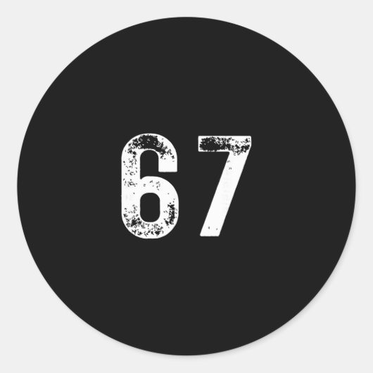 67 - Funny Meme  ラウンドシール (正面)