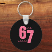 67 Funny Meme 1  キーホルダー (正面)