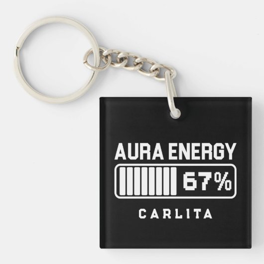 67 Funny Meme Aura Energy at 67 Six Seven Meme Gen キーホルダー (正面)