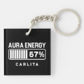 67 Funny Meme Aura Energy at 67 Six Seven Meme Gen キーホルダー (裏面)