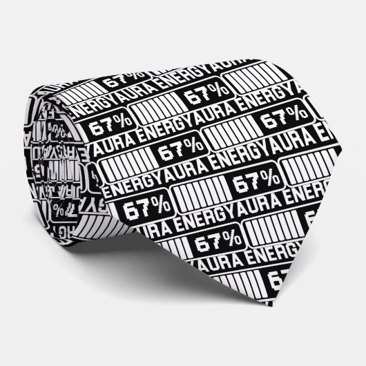 67 Funny Meme Aura Energy at 67 Six Seven Meme Gen ネクタイ (ロール)