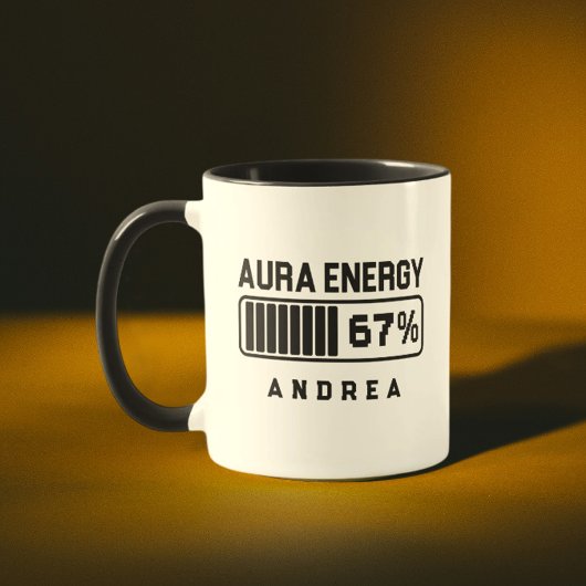67 Funny Meme Aura Energy at 67 Six Seven Meme Gen マグカップ