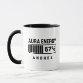 67 Funny Meme Aura Energy at 67 Six Seven Meme Gen マグカップ (左)