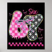 67 Funny Meme Filled With Hearts Six Seven Valenti ポスター (正面)