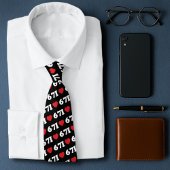 67 Funny Meme I Love Six Seven 67th Birthday ネクタイ