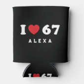 67 Funny Meme I Love Six Seven 67th Birthday 缶クーラー (正面)