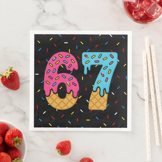 67 Funny Meme Ice Cream Six Seven Gen Alpha (インサイチュ)