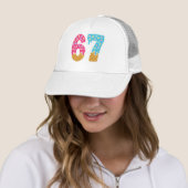 67 Funny Meme Ice Cream Six Seven Gen Alpha キャップ (インサイチュ)